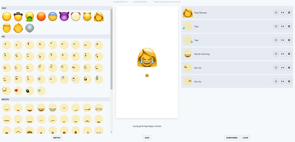 设计属于你自己的emoji表情 - Emoji Builder